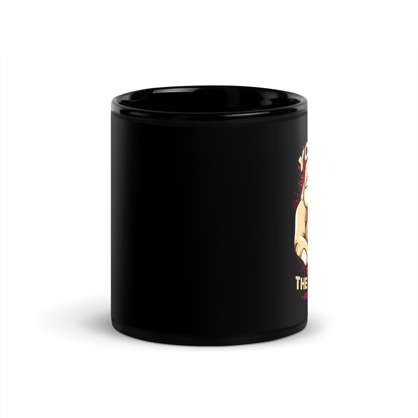You Are The Wealth Black Glossy Mug
