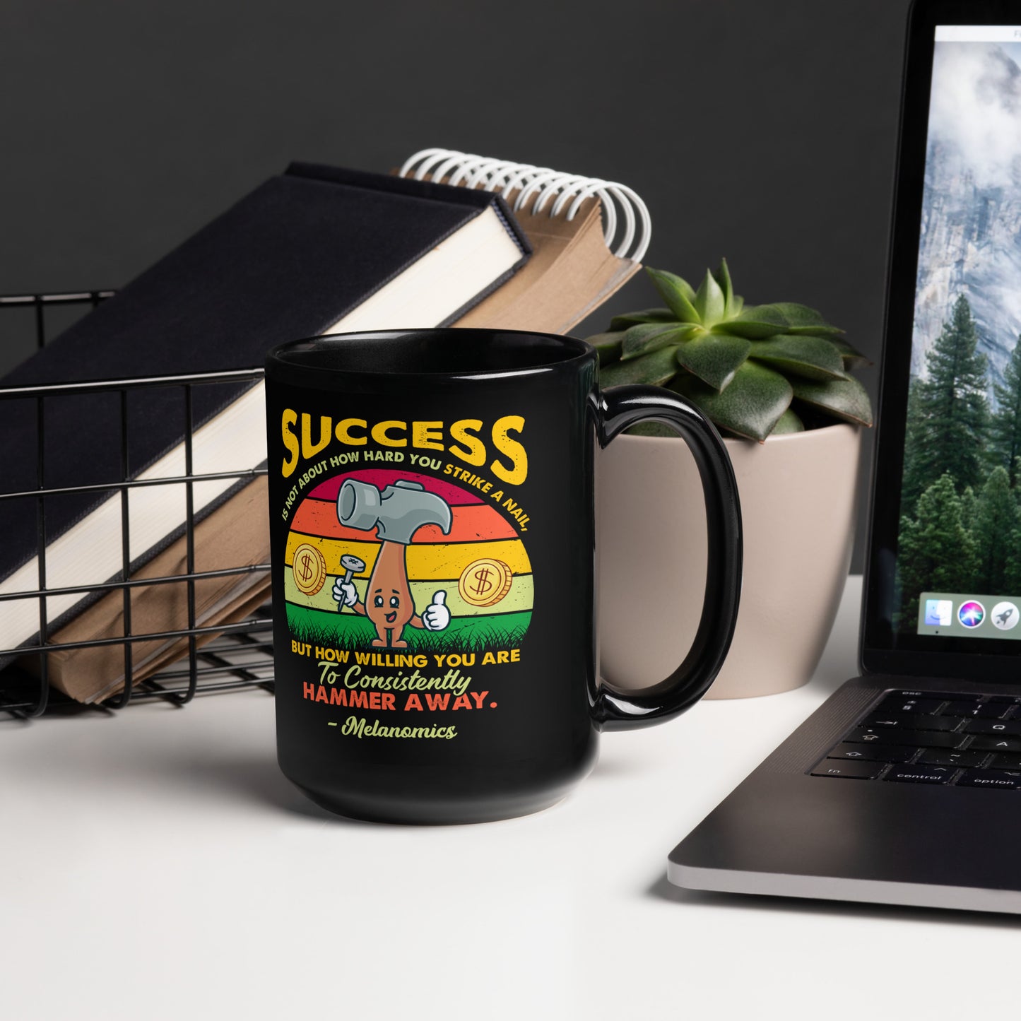 Black Glossy Mug