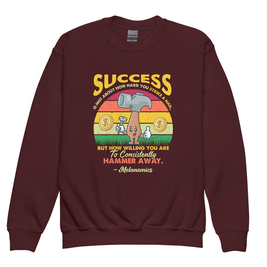 "Success" Youth crewneck sweatshirt